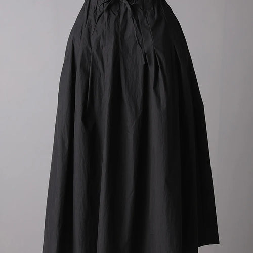 Load image into Gallery viewer, High Elastic Waist Black Bandage Pleated Pocket A-line Half-body Skirt Women Fashion Tide New Spring Autumn 2025 CPG3176
