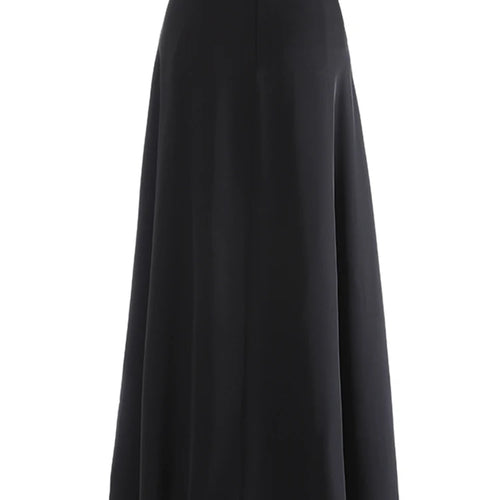 Load image into Gallery viewer, High Waist Rose Red Rivet Pleated Elegant Long A-line Half-body Skirt Women Fashion Tide New Spring Autumn 2025 1DJ0915
