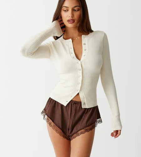 Fashion Winter Long sleeved Sweater Coat Women Elastic Tight Button Slim Sweater Top Female Casual Outdoor Street 2024