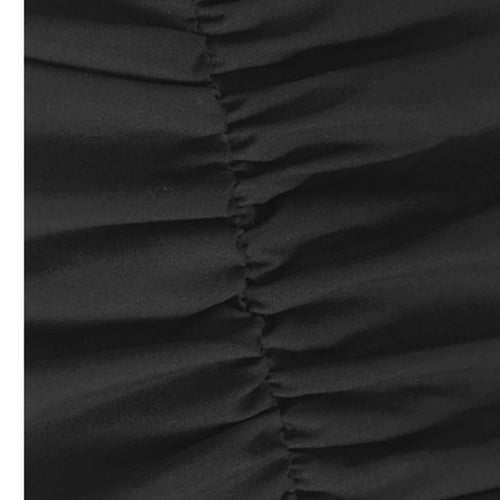 Load image into Gallery viewer, Women Khaki Pleated Spliced Big Size Midi Casual Dress New Round Neck Short Sleeve Fashion Tide Spring Summer 2025 1DH9811
