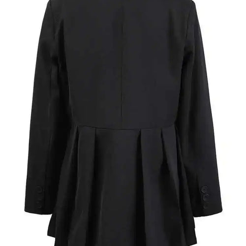 Load image into Gallery viewer, Women White Pleated Buckle Casual Blazer Loose New Lapel Long Sleeve Jacket Fashion Tide Spring Autumn 2025 2DA3933
