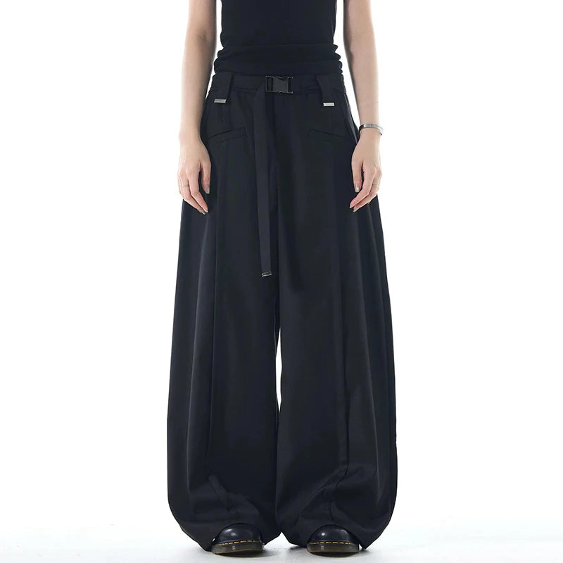 American Style New Men's Suit Pants Clean Fit Curved Knife Stylish Casual Contrast Color Waistband Male Trousers 9W1468