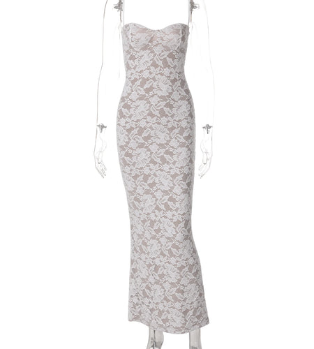 Floral Print Slips Backless Patchwork Mesh Slit Sexy Bodycon Maxi Prom Dress Fall Women Y2K Outfits Streetwear Festival