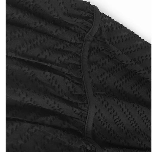 Load image into Gallery viewer, Women Blue Grid Hollow Out Big Size Midi Shirt Dress New Lapel Short Sleeve Fashion Tide Spring Summer 2025 1DJ1208
