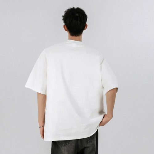 Load image into Gallery viewer, Men's T-shirts Short Sleeve New Korean Style Summer Letter Printing Design Solid Color Stylish Pullover Menwear 9W1759
