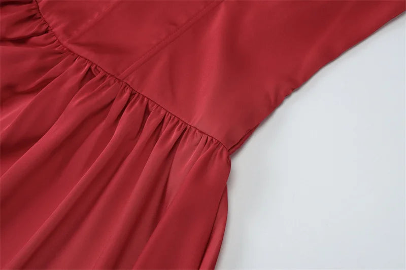 Red Backless Sexy Mini Dress Women Summer New Sleeveless Backless High Waist A-line Club Party Elegant Dress 2025