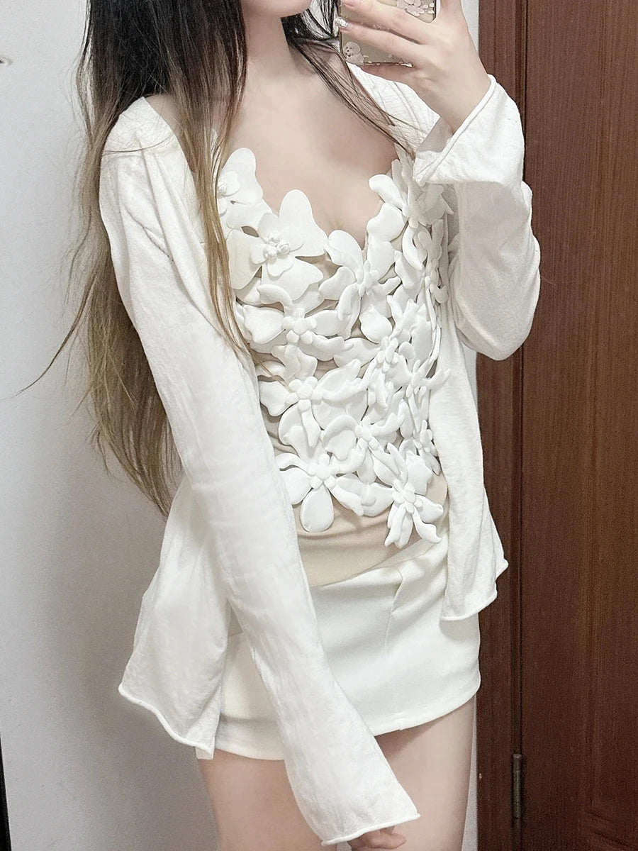 Hit Color Spliced Appliques Slimming Vests For Women V Neck Sleeveless High Waist Temperament Vest Female Fashion