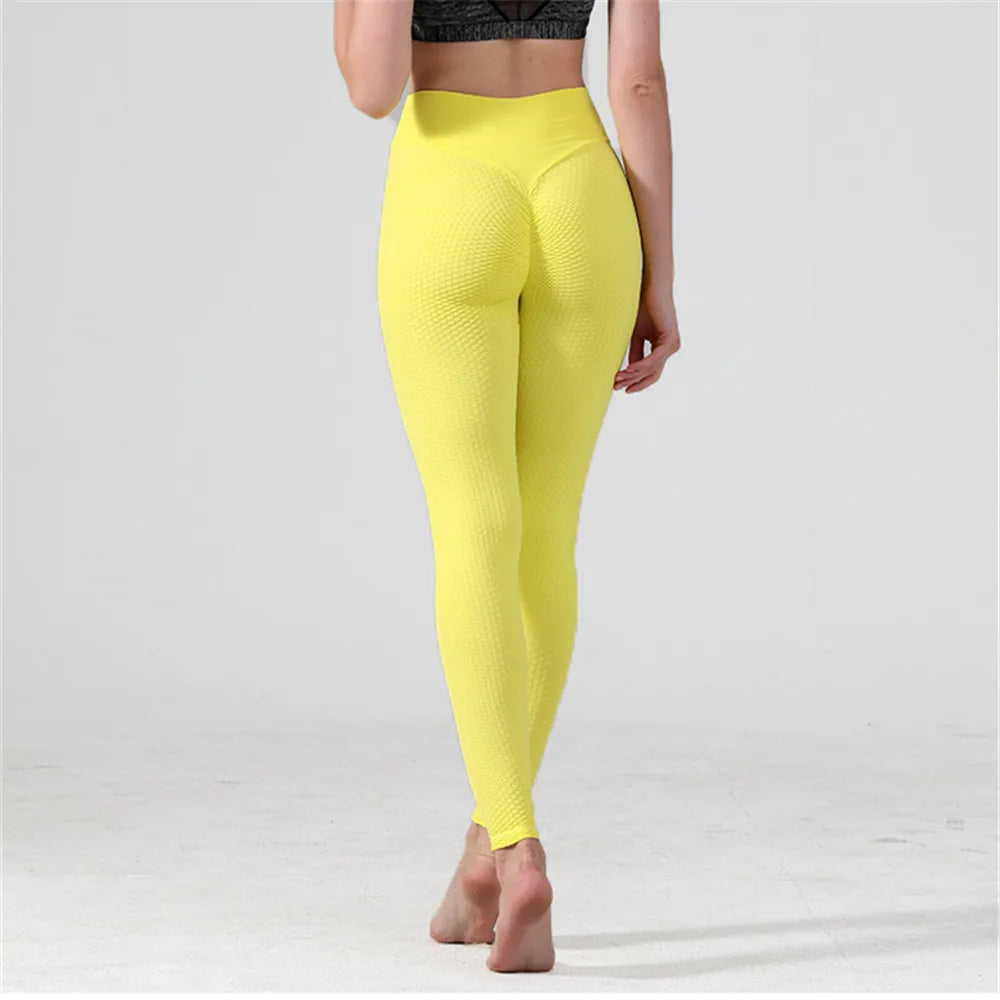 Dot High Waist Booty Yoga Leggings Women Sport Fitness Scrunch Leggings Push Up High Waist Gym Tights Sexy Yoga Pants