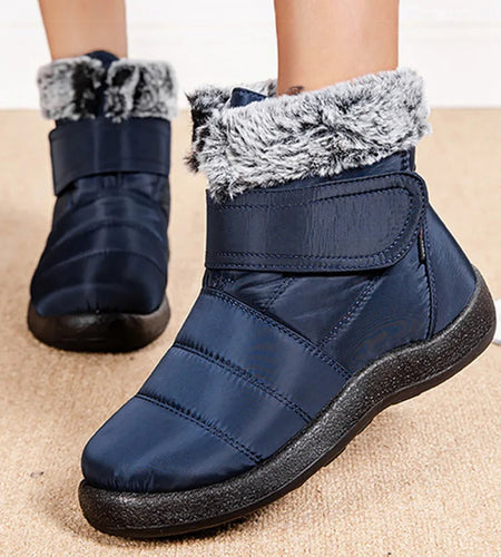 Women's Boots Waterproof Women Ankle Boots Keep Warm Fur Winter Shoes Woman Snow Boots 2025 New Winter Botas Mujer Black Boot