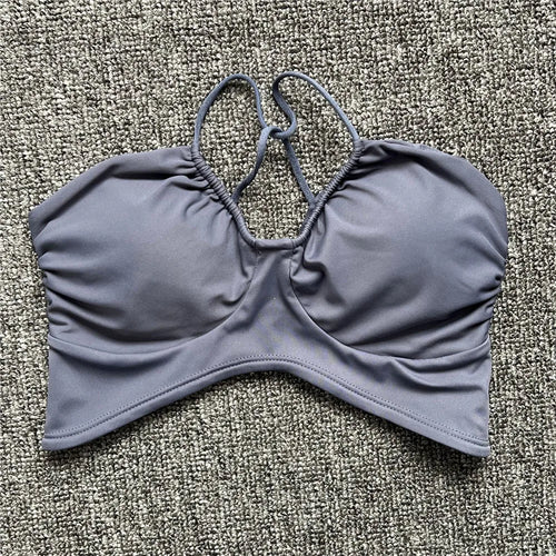 Load image into Gallery viewer, Pad Spandex Nylon Sport Bras Women Sports Bra Gym Gym Fitness Push Up Tank Top Women Cross Yoga Ballet Dance Underwear
