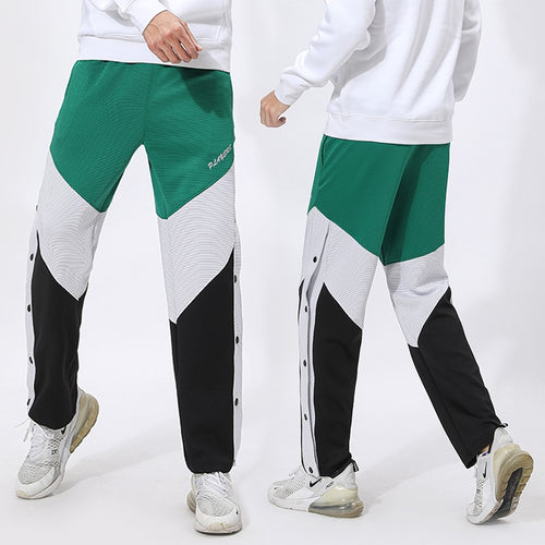 Load image into Gallery viewer, Mens Buttons Pants Running Sports Trousers Male Casual Jogging Basketball Football Sweatpants Outdoor Athletics Loose Plus Size
