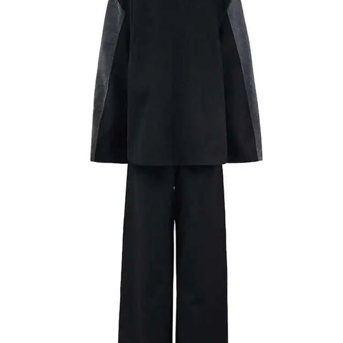 Load image into Gallery viewer, Big Size Denim Jacket Wide Leg Pants Two Piece Suit New O-Neck Long Sleeve Women Fashion Tide Spring Autumn 2025 CPG1262
