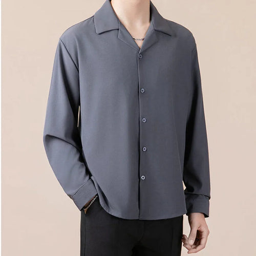 Load image into Gallery viewer, Male Shirts Spring Autumn Tide Loose Casual Style Men's Long Sleeved Turn-down Collar New Fashionable Shirts 9W120501
