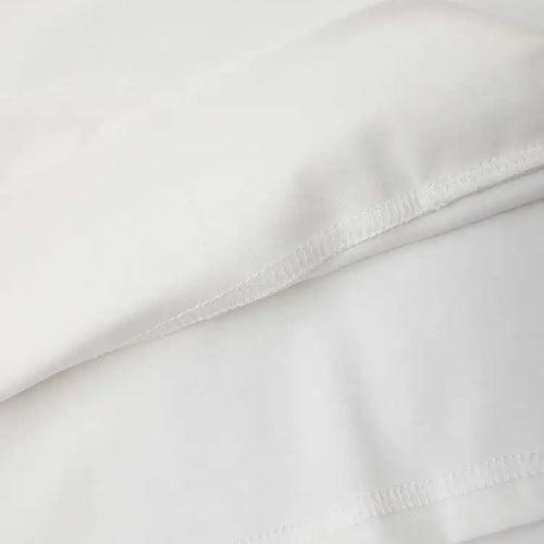 Load image into Gallery viewer, Women White Irregular Spliced Big Size Casual T-shirt New Round Neck Short Sleeve Fashion Tide Spring Summer 2025 1DH5360
