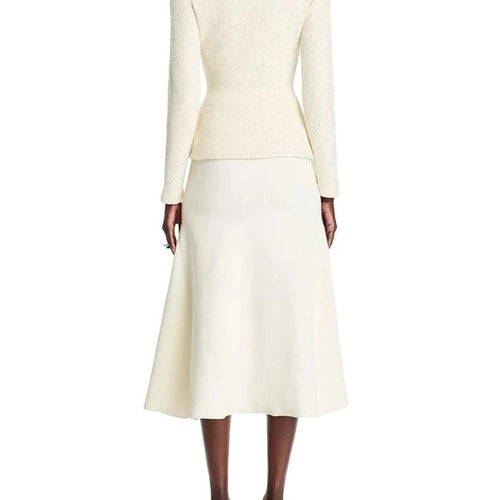 Load image into Gallery viewer, Slimming Spliced Bowknot Fake Two Pieces Dresses for Women Round Neck Long Sleeves Patchwork Pockets Dress Female
