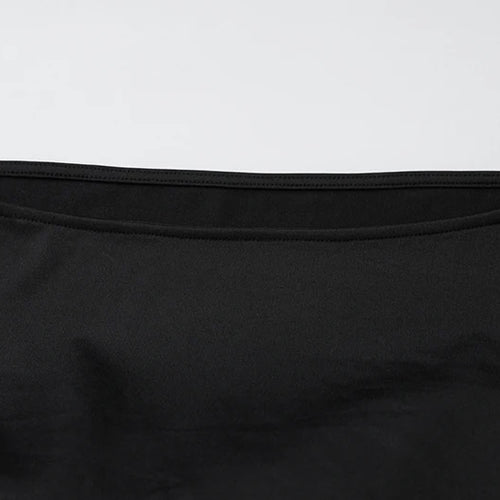 Load image into Gallery viewer, Patchwork Long Sleeve Sexy Mini Dress For Women Color Contrast High Waist A-line Club Party Sexy Puffy Dress Elegant
