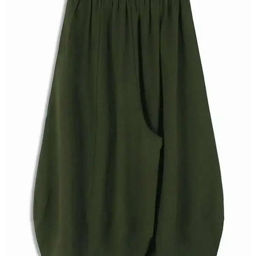 Load image into Gallery viewer, High Elastic Waist Green Buckle Casual Pocket Long Wide Leg Pants New Trousers Women Fashion Spring Autumn 2025 1DH5454
