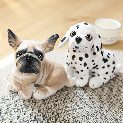 Load image into Gallery viewer, High Quality Simulation Dog Plush Toy Stuffed Pug Bulldog Husky Dalmatian Akita Beagles Lifelike Chihuahua Puppy Doll Home Decor
