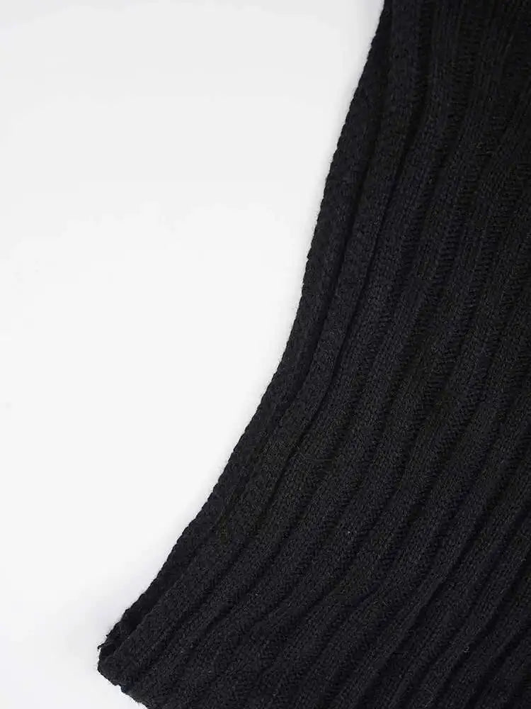 Women White Kniitting Irregular Big Size Shirt Dress New Turtleneck Long Sleeve Fashion Tide Spring Autumn 2025 CPDB269