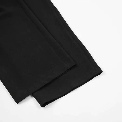 Load image into Gallery viewer, High Waist Black Topstitched Long Wide Leg Pants New Loose Fit Trousers Women Fashion Tide Spring Autumn 2025 1DF7779
