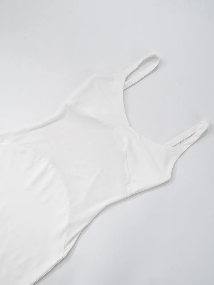 Mesh Patchwork Sexy Maxi Dress For Women Gown Spaghetti Strap Sleeveless Backless Bodycon Elegant Club Long Dress