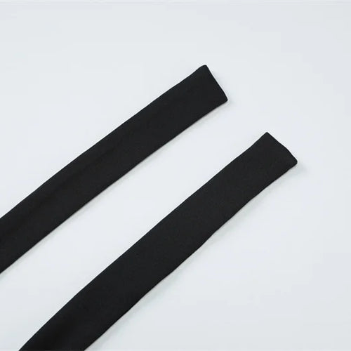 Load image into Gallery viewer, Elegant Summer 2 Piece Sets Women Metal Ring Crop Tops And Maxi Skirt Female Fashion Solid Lace-up Beach Two Piece Sets
