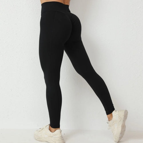 Load image into Gallery viewer, Nylon Scrunch Booty High Waist Yoga Pants Women Scrunch Butt Yoga Leggings Workout Gym Tights Sexy Sports Legging Active Wear
