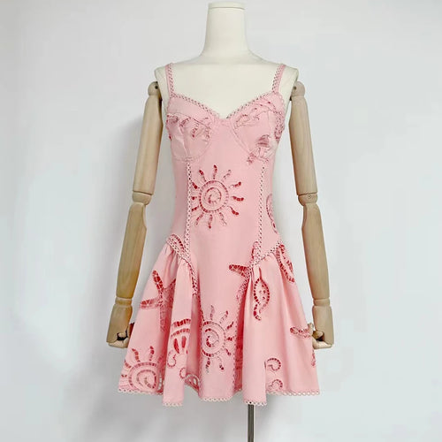 Load image into Gallery viewer, Hit Color Slimming Dresses For Women Square Neck Sleeveless High Waist Temperament Mini Dress Female Fashion Style
