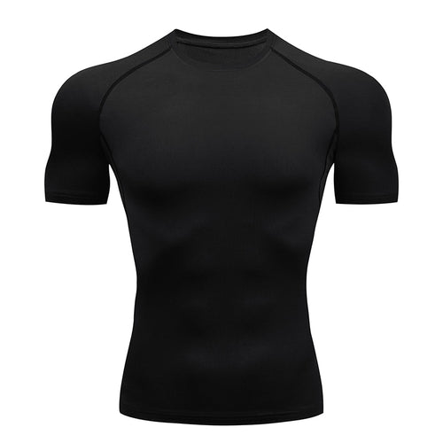 Load image into Gallery viewer, Mens Sport Top for Fitness T-shirt Bodybuilding Compression Shirt Gym Running Tight Rashguard Jogging Sweatshirt Dry Fit Clothes v1
