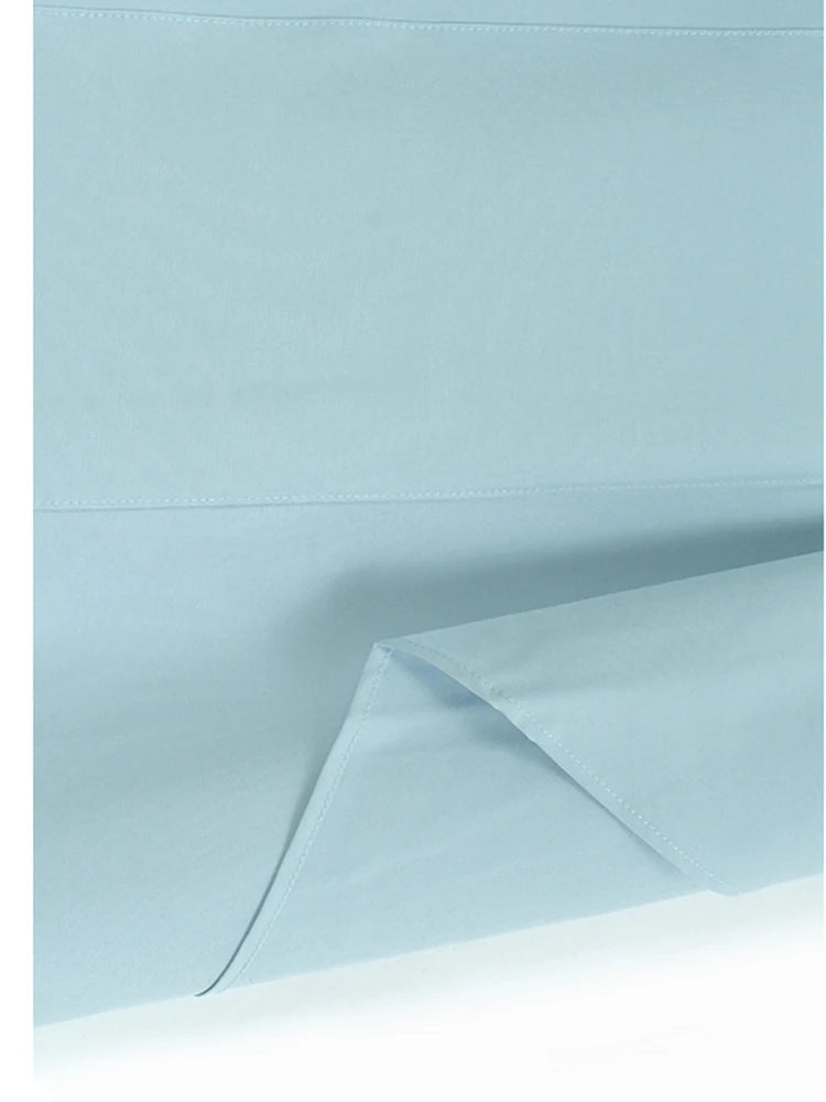 Women Blue Pleated Irregular Big Size Midi Dress New Round Neck Short Sleeve Fashion Tide Spring Summer 2025 1DJ1230