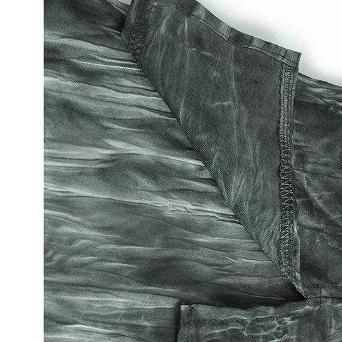 Load image into Gallery viewer, Women Dark Gray Tie Dye Irregular Big Size Blouse New Lapel Long Sleeve Shirt Fashion Tide Spring Autumn 2025 1DH9659
