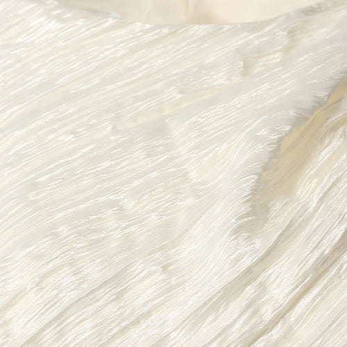 Load image into Gallery viewer, Women Silver Gray Textured Pleated Ruffles Vest Dress New Round Neck Sleeveless Fashion Tide Spring Summer 2025 7AB9278
