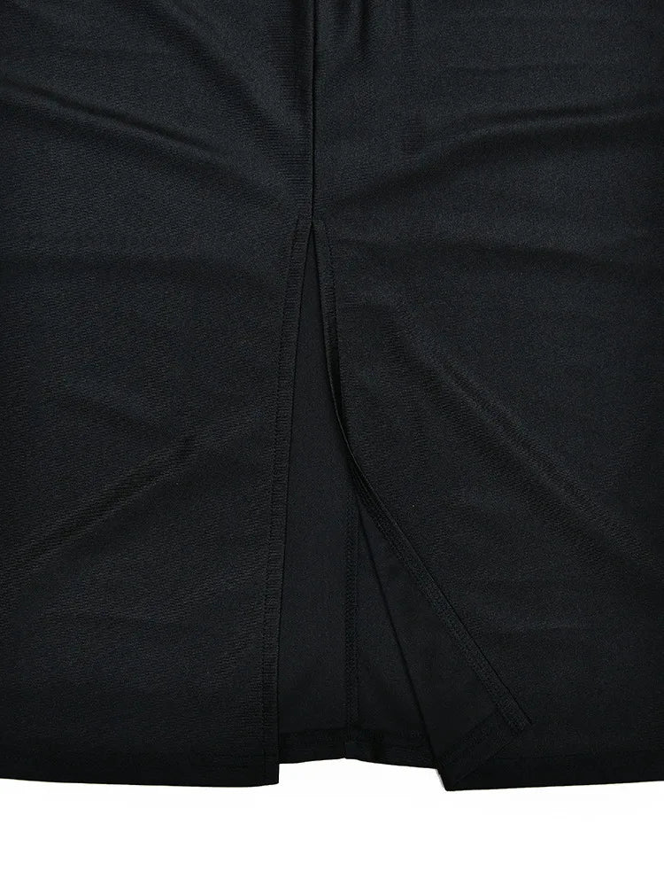 Fashion Autumn/Winter Half Sleeve Bodycon Women Dress Sexy Shawl Splicing Backless Dress Elegant Dance Party Vestido2025