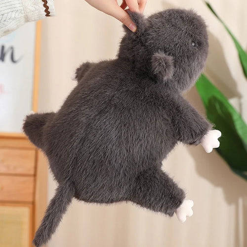 Load image into Gallery viewer, 35/50/70cm Simulation Big Black Mouse Plush Toys Funny Lying Rat Pillow Stuffed Animal Dolls Interesting Room Decor Gift
