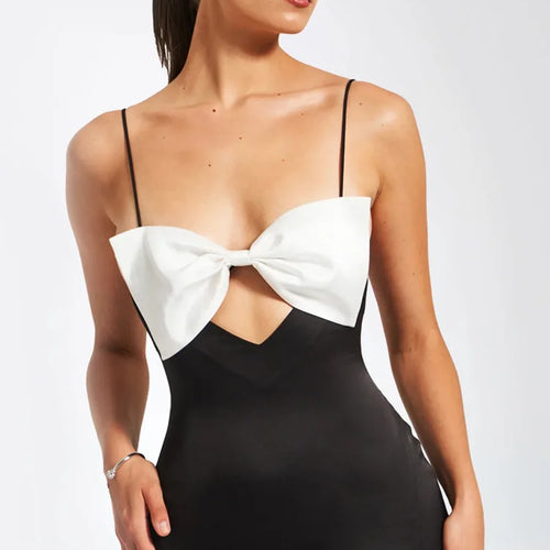 Load image into Gallery viewer, Elegant Premium Satin Finish Women Christmas Dress Sexy Open Back Split Long Dress Party Evening Dress Bodycon Vestidos
