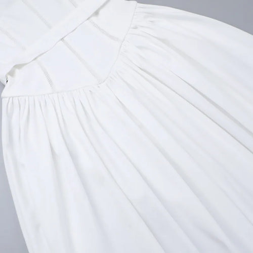 Load image into Gallery viewer, Elegant White Sundress Spaghetti Strap Backless Midi Dress For Women Fashion Sleeveless A-line Loose Long Dress New
