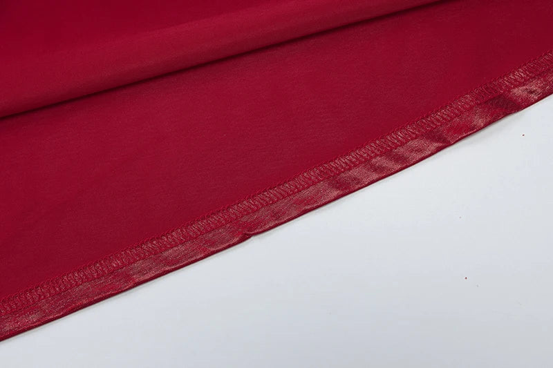 Off-shoulder Strapless Sexy Maxi Dress For Women Fashion Red Sleeveless Backless Thigh High Split Bodycon Club Dress