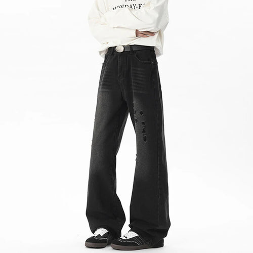 Load image into Gallery viewer, Men&#39;s Jeans New Summer American High Street Style Washed Micro Flared Trendy Gradient Color Simple Male Clothing 9W1807
