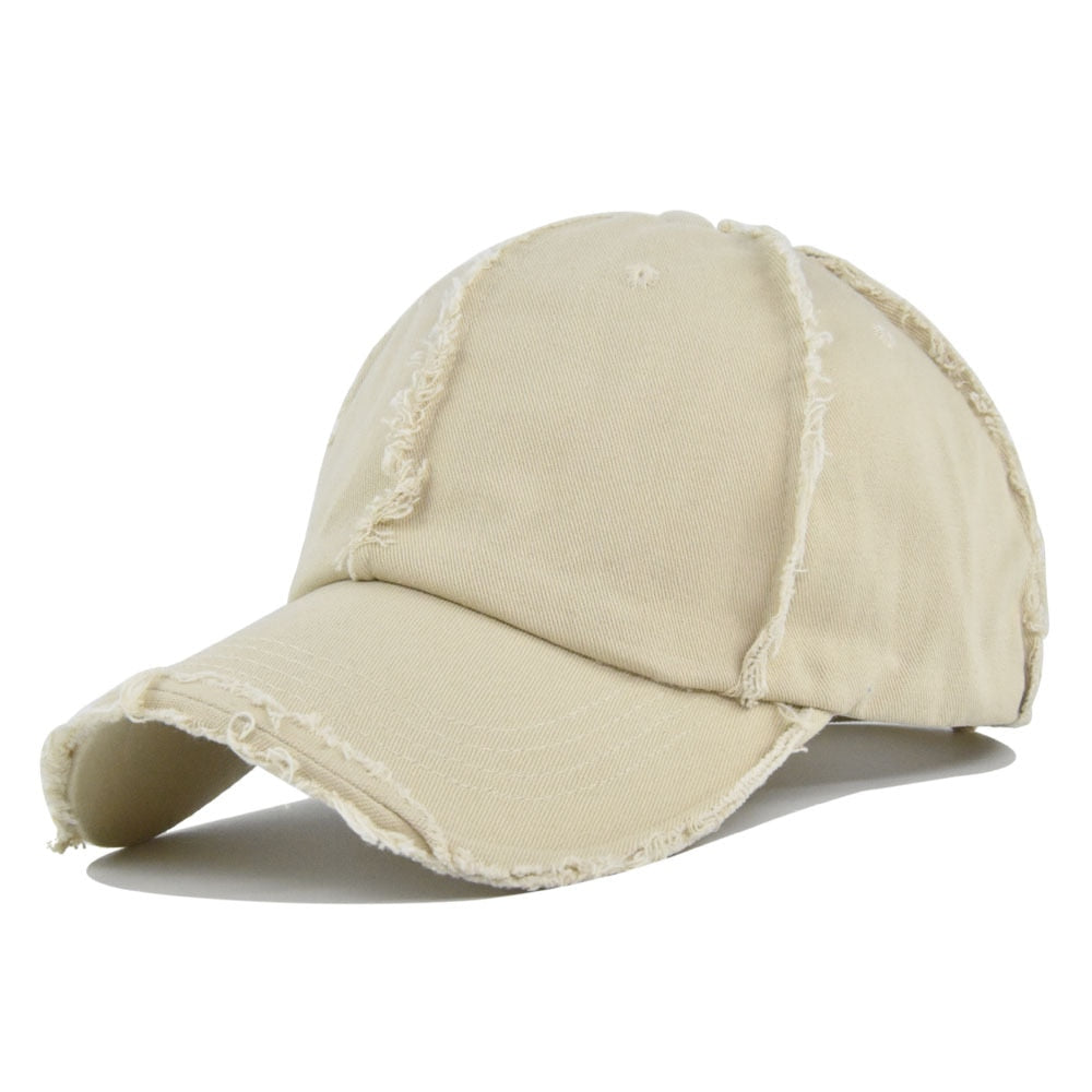 Cotton Baseball Cap for Men Fashion Novel Women's Dad Caps Outdoor Solid Summer Sun Hat Snapback Bone Vintage