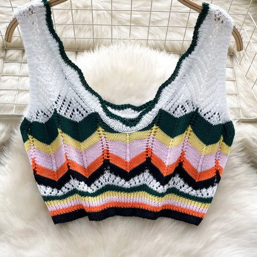 Load image into Gallery viewer, Retro Women Sets Korean Fashion White Patchwork V-neck Short Knitted Vest Tops + High Waist Wrap Hip Mini Skirts Two Piece Suits
