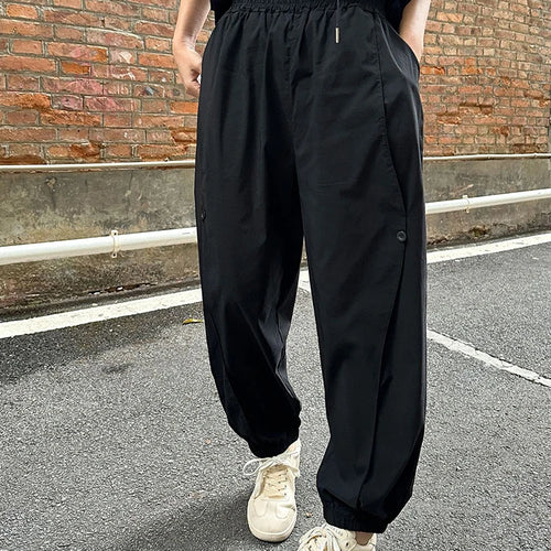 Load image into Gallery viewer, High Elastic Waist Black Brief Pocket Casual Harem Pants New Trousers Women Fashion Tide Spring Autumn 2025 1DJ0897

