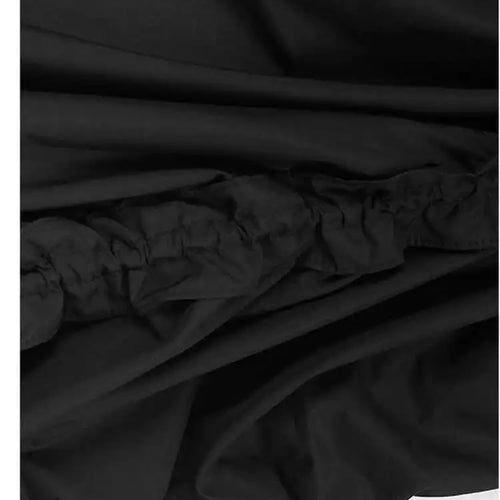 Load image into Gallery viewer, Women Black Irregular Drawstring Big Size Long Dress New Round Neck Sleeveless Fashion Tide Spring Summer 2025 1DH6574
