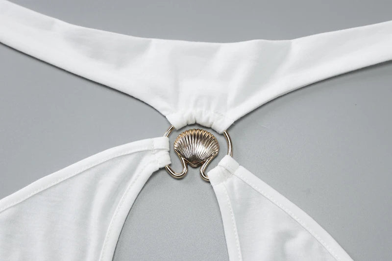 Halter Hollow Out Sexy Maxi Dress For Women Gown Fashion Off-shoulder Sleeveless Backless Bodycon Beach Club Dress