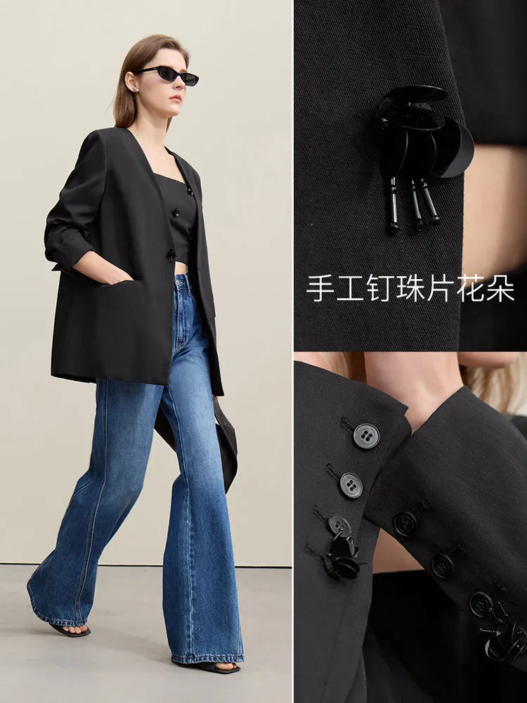 V-Neck Women's Jacket 2026 Spring New Slim Sleeveless Vest Skirt Women's Separate Casual Elegant Women's Skirt 1262102 4