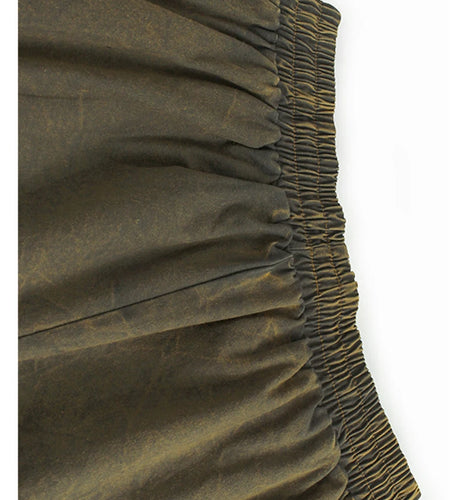 High Waist Caramel Color Denim Drawstring Pleated Wide Leg Jeans New Women Trousers Fashion Spring Autumn 2025 1DH9662