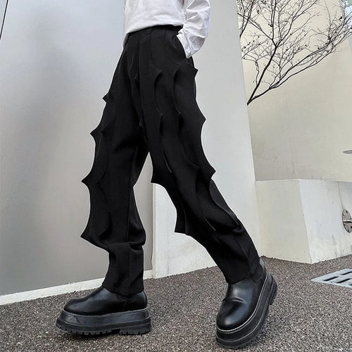 Load image into Gallery viewer, Pleated Male Niche Desgin Harem Pants Men&#39;s Soild Color Casual Chic Trousers Korean Fashion Spring Stylish 9A7863
