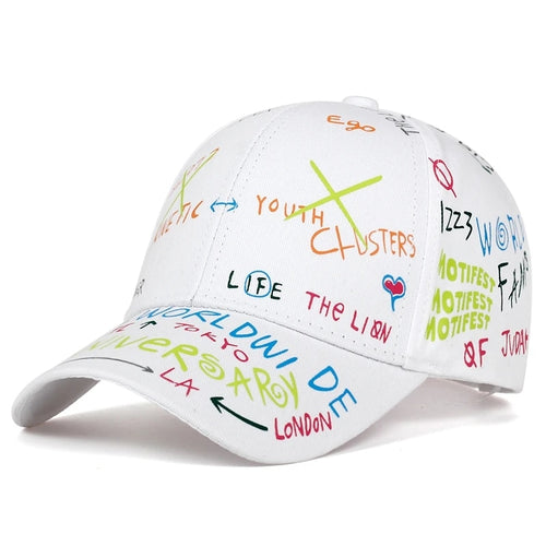 Load image into Gallery viewer, Fashion Graffiti printing baseball cap Spring summer outdoor leisure hat Adjustable hip hop street hats Unisex caps
