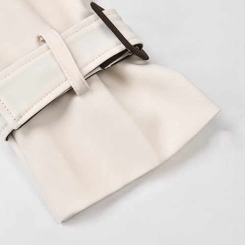 Load image into Gallery viewer, Women Brown Color-block Big Size Long Trench New Lapel Long Sleeve Windbreaker Fashion Tide Spring Autumn 2025 2C7400
