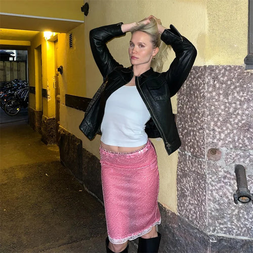 Load image into Gallery viewer, Sequin Summer Beach Sexy Skirt Women Elegant Sparkle High Waist A-line Skirts Female Pink Vacation Club Party Skirt
