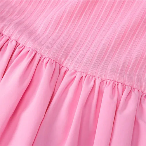 Load image into Gallery viewer, Hollow Out Backless Sleeveless Mini Dress For Women Summer New Fashion Solid O Neck Slim Pleated Dress Elegant 2024
